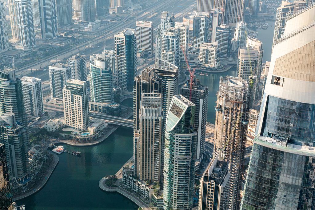 Dubai Marina skyscrapers